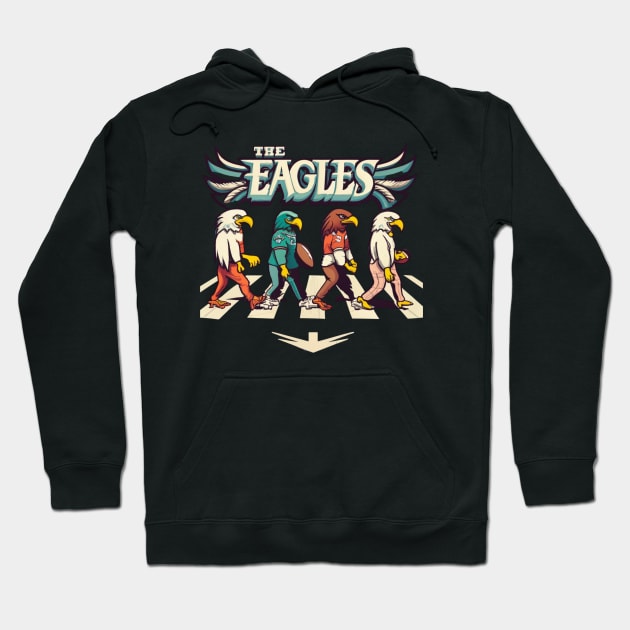 The eagles funny Philadelphia eagles football design Hoodie by Nasromaystro